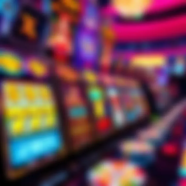 Colorful array of online pokies reels displaying various symbols and jackpot values