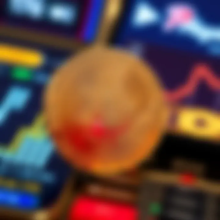 Bitcoin symbol with Playamo casino logo and digital interface elements