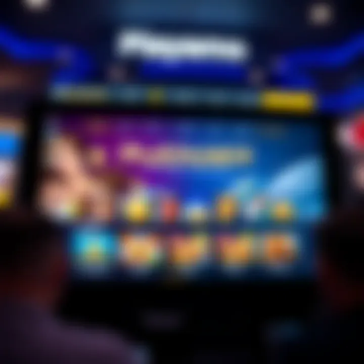 Illustration showcasing the Playamo casino interface highlighting bonus opportunities