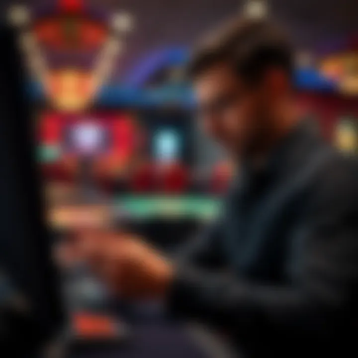 Player reviewing online casino complaints on a digital device