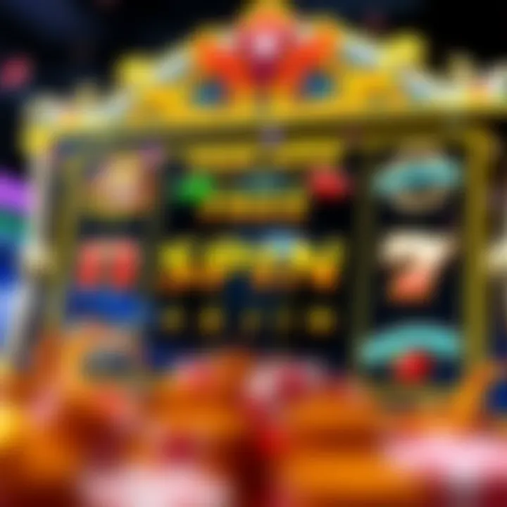 Concept of Free Spins in Online Casino Slots Illustration showing the concept of free spins being awarded on a digital casino slot interface