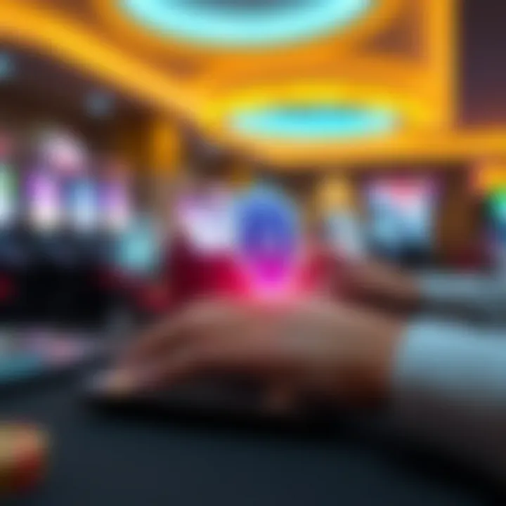 Secure online transaction with digital security icons and currency symbols