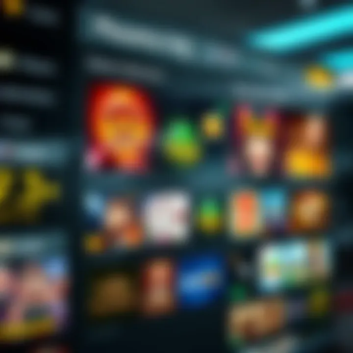 Interface showcasing a variety of Playamo Vrij casino games with vibrant graphics