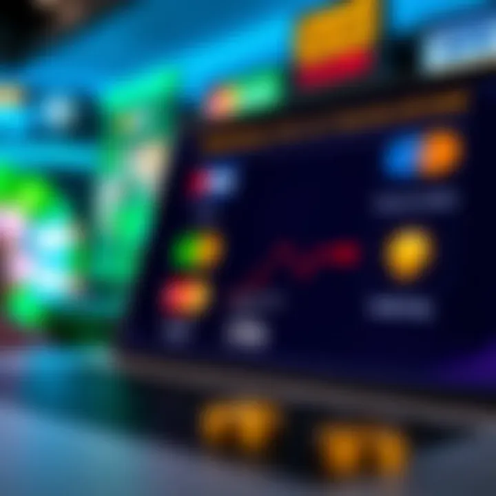 Graphic depicting various payment methods such as credit cards, e-wallets, and bank transfers used for online casino payouts