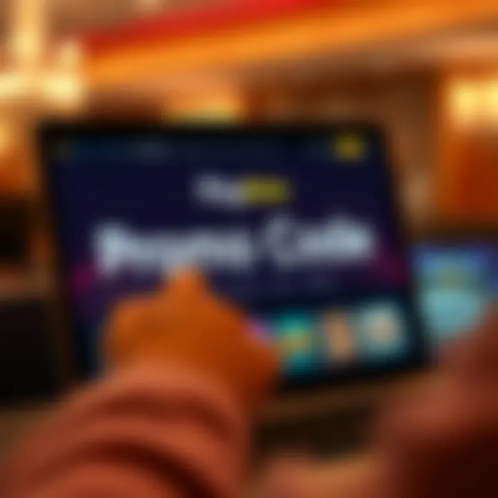 A digital representation of a promo code being entered on a casino website interface