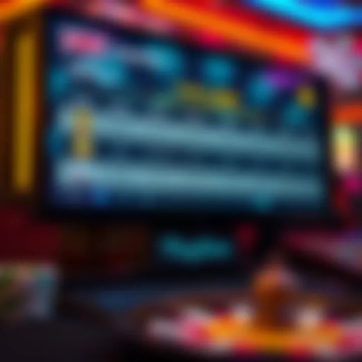 Graphical representation of wagering requirements and game restrictions on a casino platform
