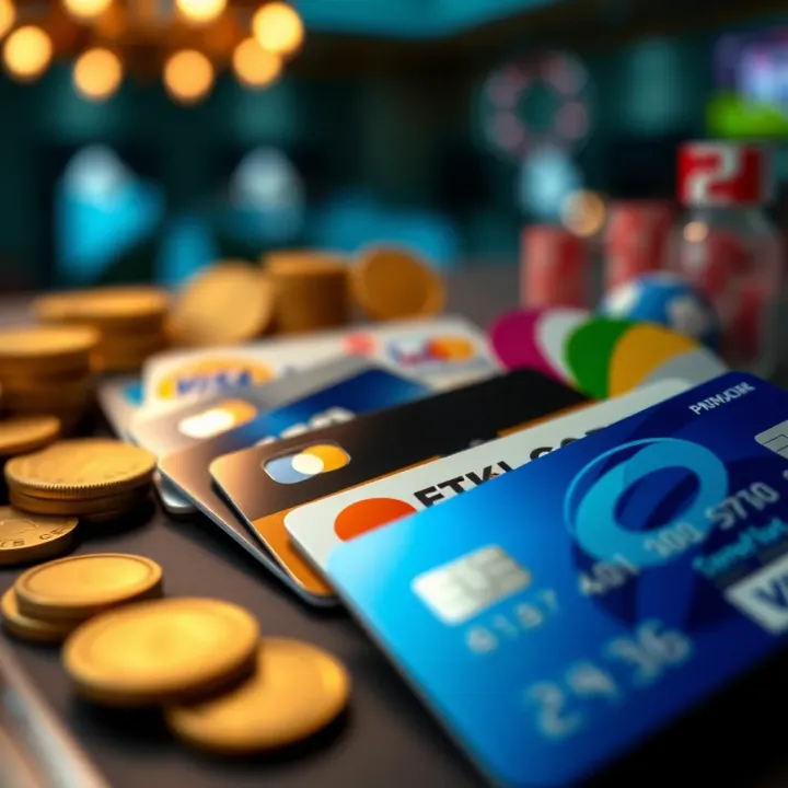 Safe and Convenient Payment Options for Casino Deposits Illustration of secure payment methods used for online casino deposits like credit cards and e-wallets