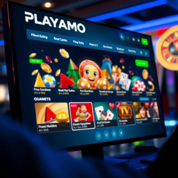 Online casino interface showing gameplay and betting options