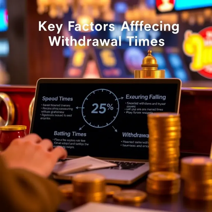 Key Factors Affecting Withdrawal Times on Playamo Diagram illustrating factors that influence the speed of online withdrawal transactions