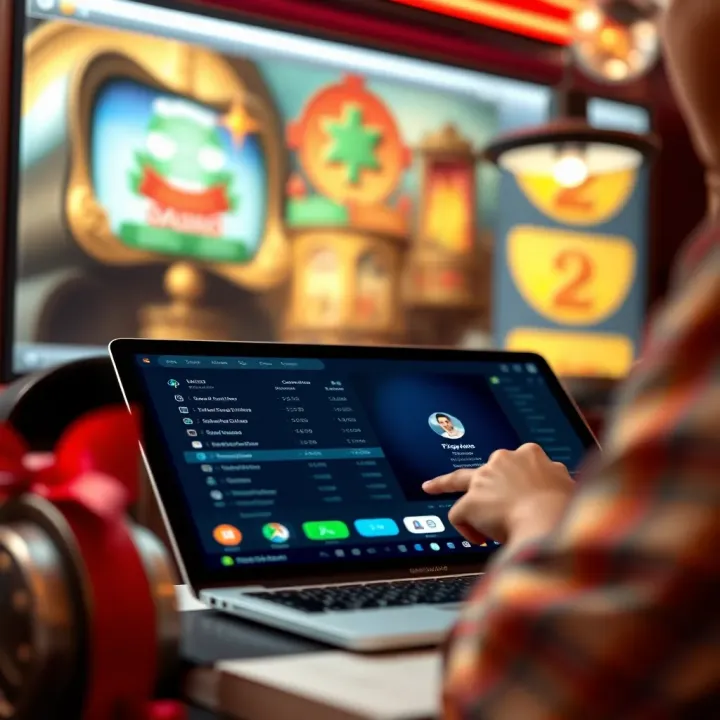 Illustration of managing casino account subscriptions and withdrawals securely