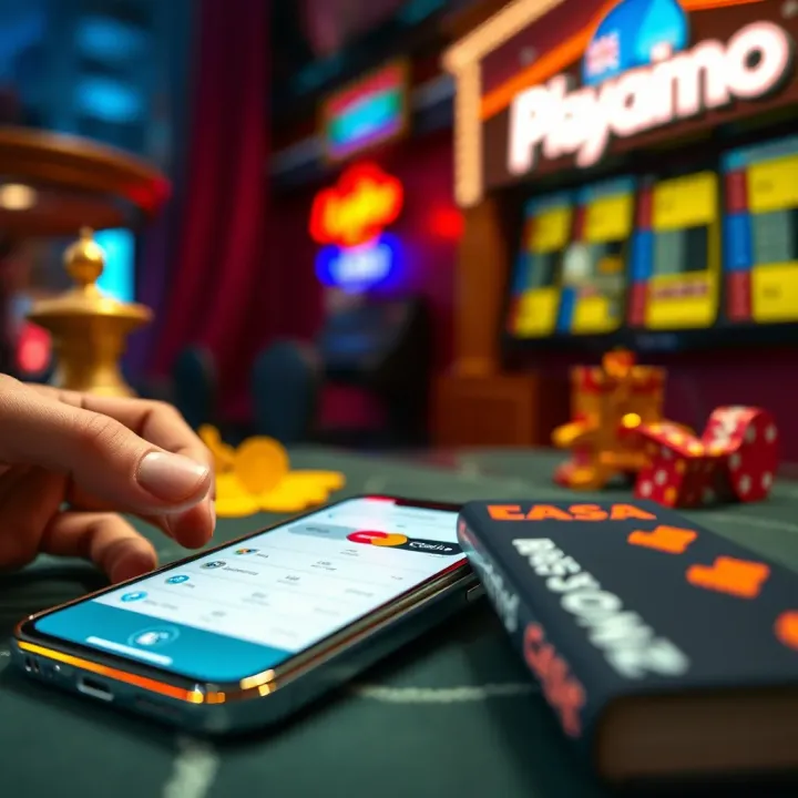 Illustration of various Australian mobile payment methods compatible with Playamo Casino