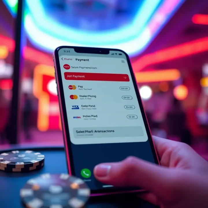Secure payment transaction screen on the Playamo app showing multiple payment options available for Australian users