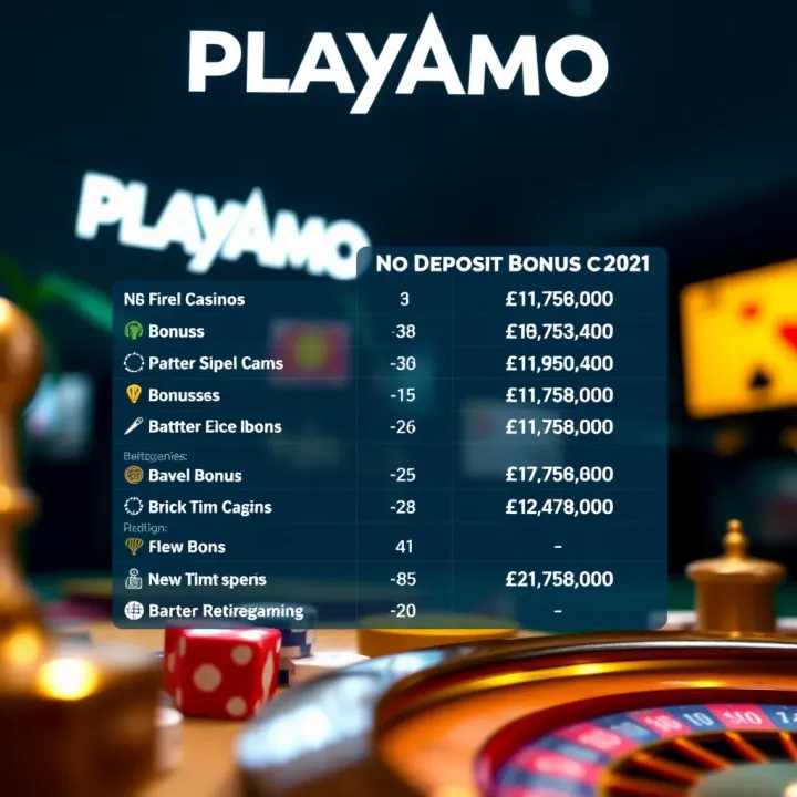 Comparison chart illustrating PlayAmo bonus offers against other online casino promotions