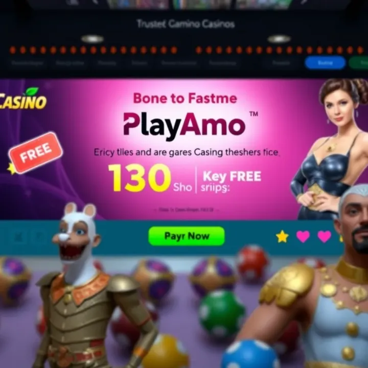 Guide to Claiming and Using PlayAmo Casino Bonuses for Australian Players Graphic of a digital promotional banner highlighting bonus rewards and terms on a casino platform tailored for Australian players