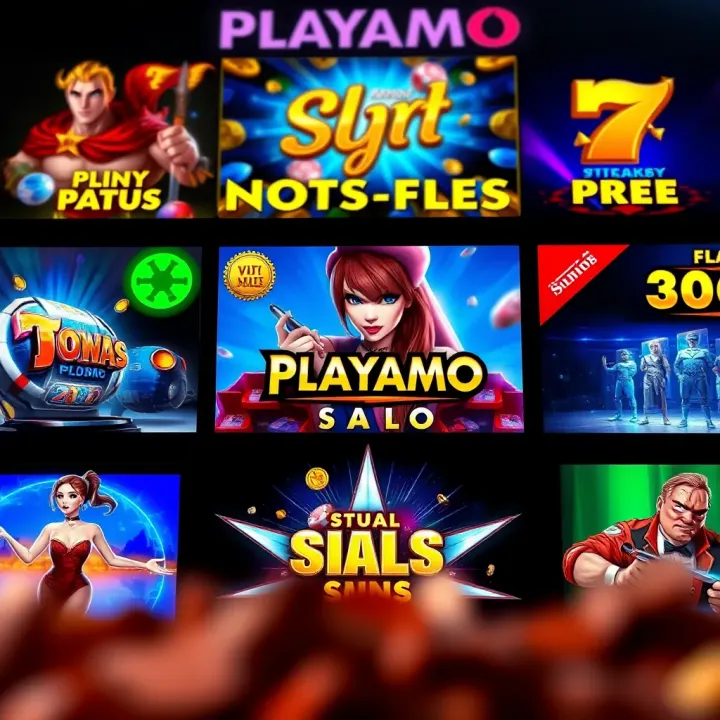 Diverse Game Selection Available at Playamo Casino Casino game selection highlighting popular slots and table games for Australian players
