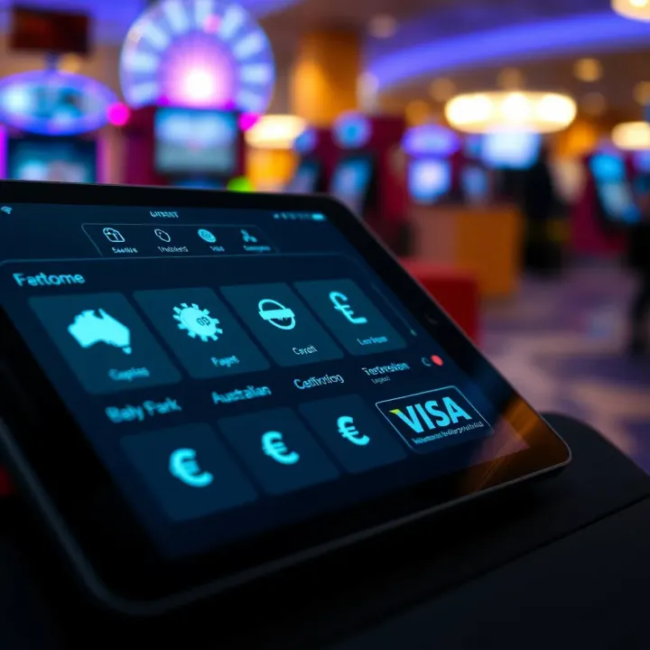 Secure online payment options displayed on a digital device with Australian currency symbols
