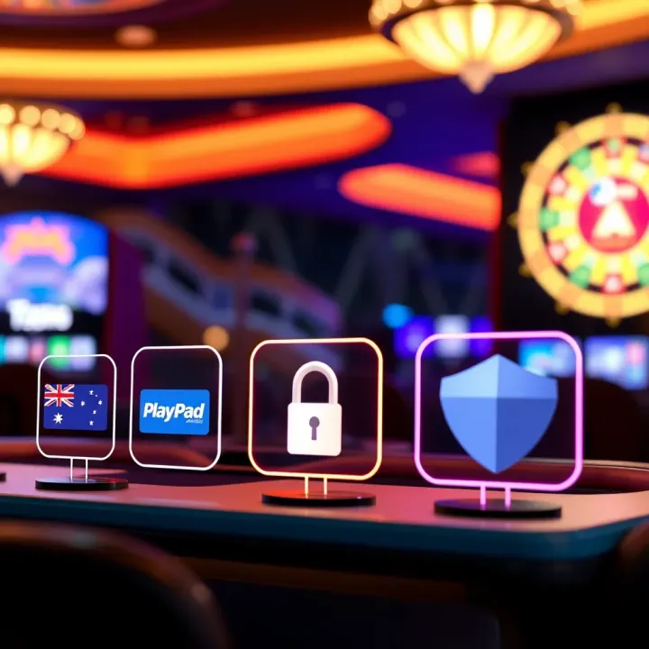 Secure digital payment methods icons highlighting safe transactions for Australian players at PlayAmo Casino