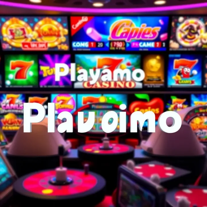 Playamo Casino homepage showcasing a vibrant assortment of slot and table games available for Swedish players