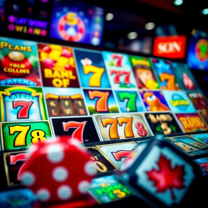 Colorful casino game icons representing a variety of slots and table games available at PlayAmo Casino