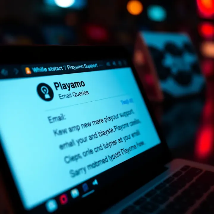 Email inbox with new messages related to Playamo customer inquiries