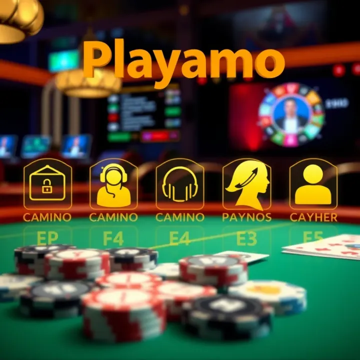 Playamo Casino Security and Customer Support Overview Secure digital payment methods and customer support icons symbolizing safety and assistance
