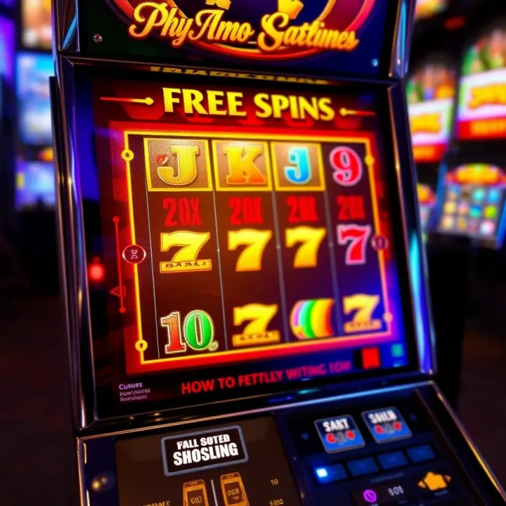 How to Claim PlayAmo Free Spins Codes Effectively Illustration of a digital slot machine interface highlighting free spins feature