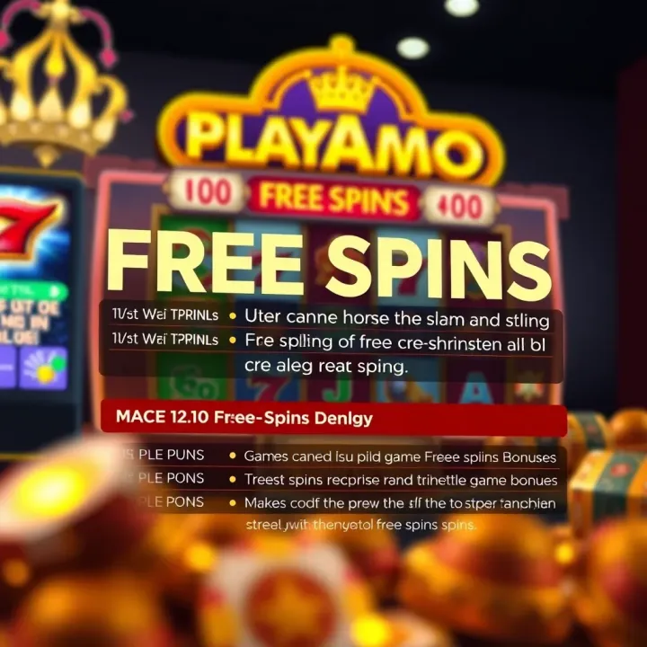Visual guide showing terms and game restrictions for free spins bonuses on an online casino platform