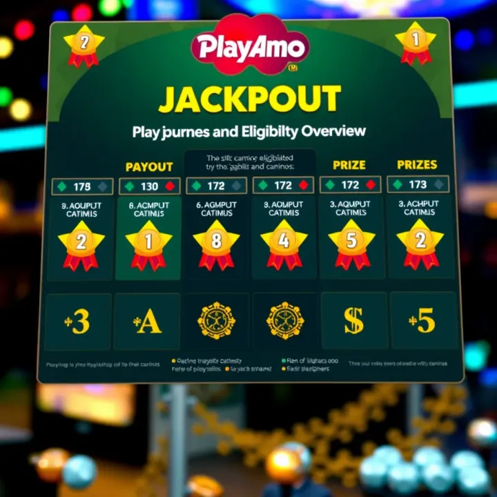 Graphical representation of jackpot payout structure illustrating prize tiers and player eligibility criteria