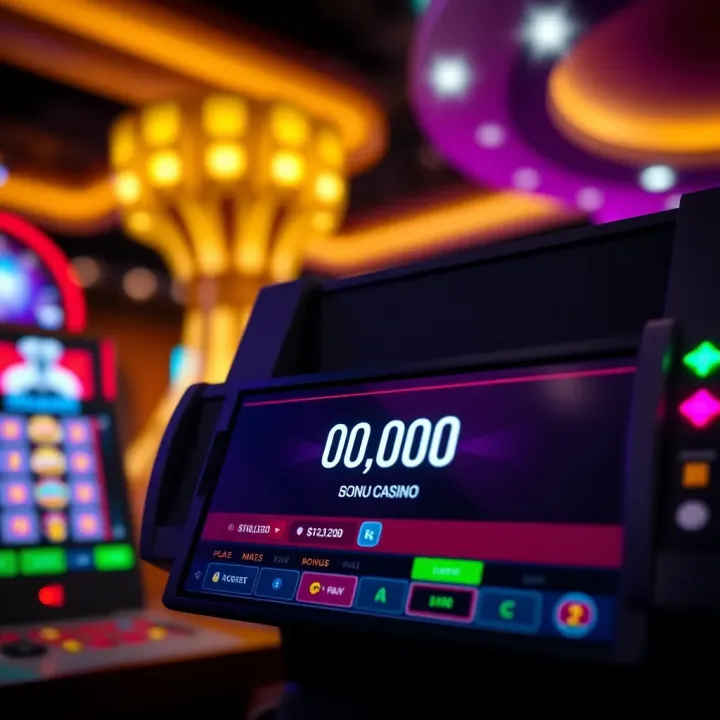 Illustration showing a casino bonus code unlocking extra credits on an online gaming platform