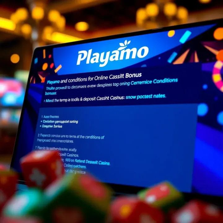 Key Terms and Conditions for an Online Casino Bonus Graphic depicting key terms and conditions related to online casino bonuses