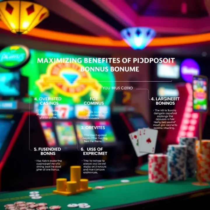 Maximizing Benefits of PlayAmo No Deposit Bonus Offers Graphic illustrating benefits and tips for maximizing online casino no deposit bonuses