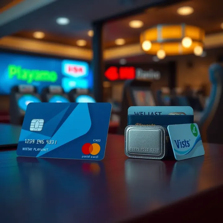 Secure payment methods available on Playamo platform with credit card and digital wallet icons