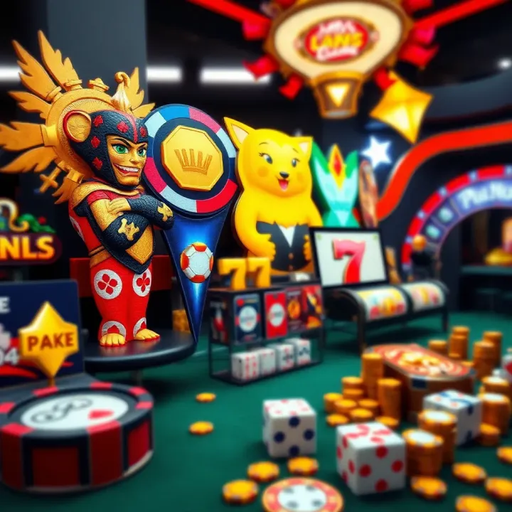 Graphic displaying online casino games selection available on Playamo platform for Australian players