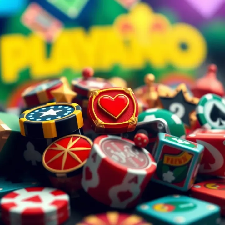 Explore the Wide Range of Games on PlayAmo Online Casino Colorful icons representing various casino games available on PlayAmo platform