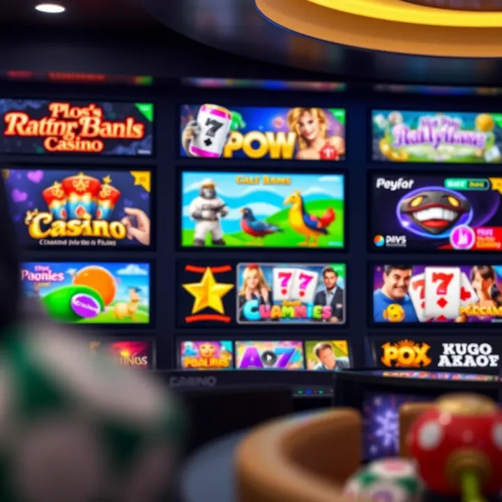 Diverse Game Selection at Playamo Casino Variety of casino games including slots, poker, and table games on Playamo
