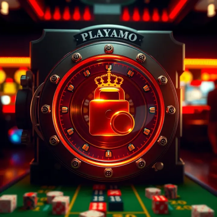 Secure digital vault representing online casino safety and data protection