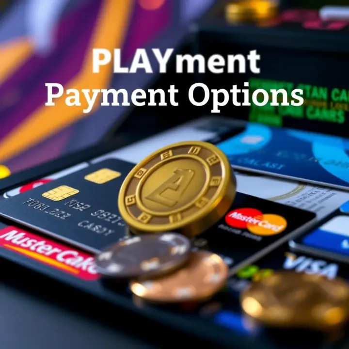 Illustration of secure online payment methods with credit cards and digital wallets