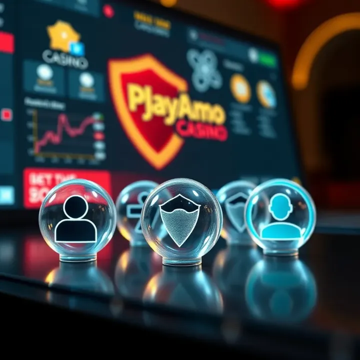 PlayAmo's Secure Transactions and Customer Assistance Secure online payment methods and customer support icons representing reliability