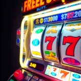 Digital slot machine with spinning reels showing winning combination