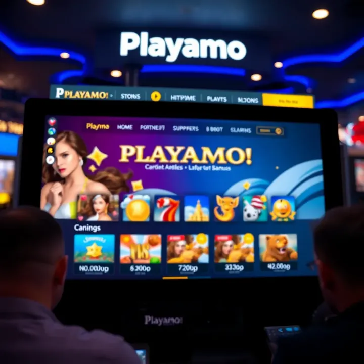 Illustration showcasing the Playamo casino interface highlighting bonus opportunities