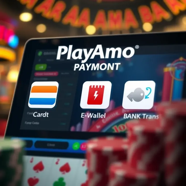 Illustration of secure online casino payment methods with icons representing credit cards, e-wallets, and bank transfers