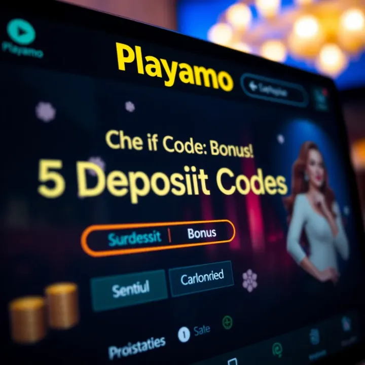 Using Deposit Codes on Playamo Casino Interface displaying the input field for entering a deposit code on an online casino platform
