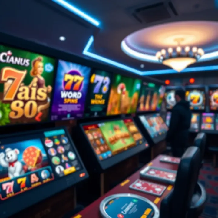 Display of various casino games available on Velvet Spin Casino platform